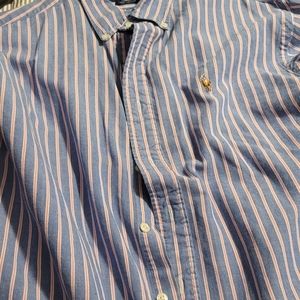 Ralph Lauren button up, blue and pink
